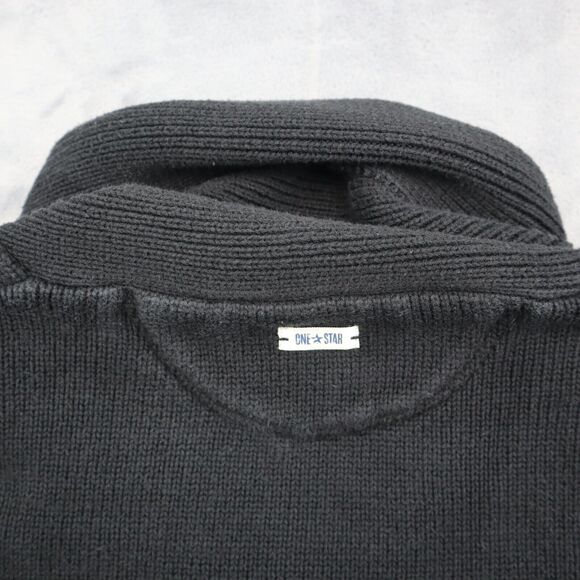 Converse Sweater Womens M Black Long Sleeve Cowl Neck Knit Pullover Stretch - Picture 10 of 16